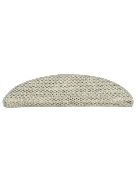 Samolepicí nášlapy na schody sisal 15ks 56x17x3cm světle zelené