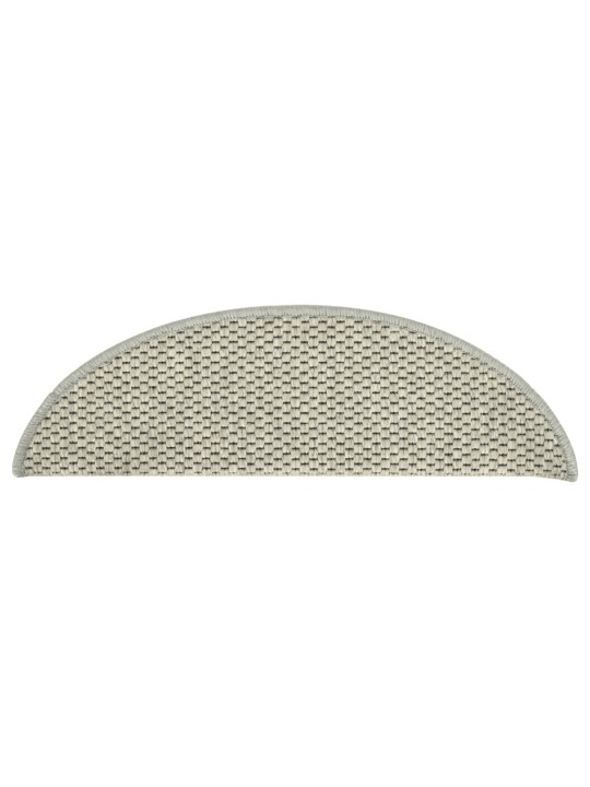 Samolepicí nášlapy na schody sisal 15ks 56x17x3cm světle zelené