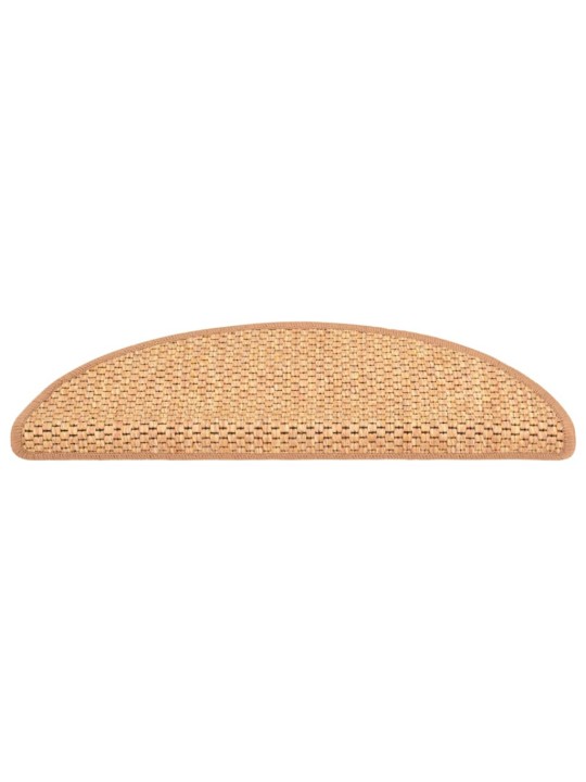 Samolepicí nášlapy na schody vzhled sisal 15 ks 56x17x3cm sisal