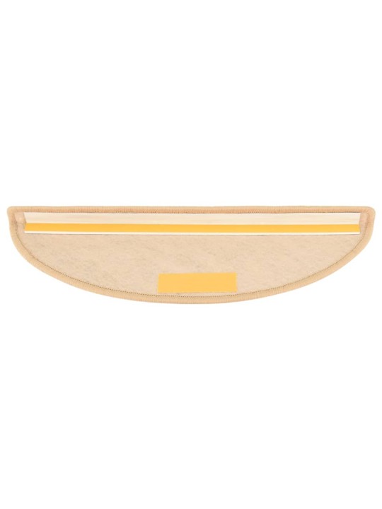 Samolepící nášlapy na schody vzhled sisal 15ks 56x17x3cm béžové