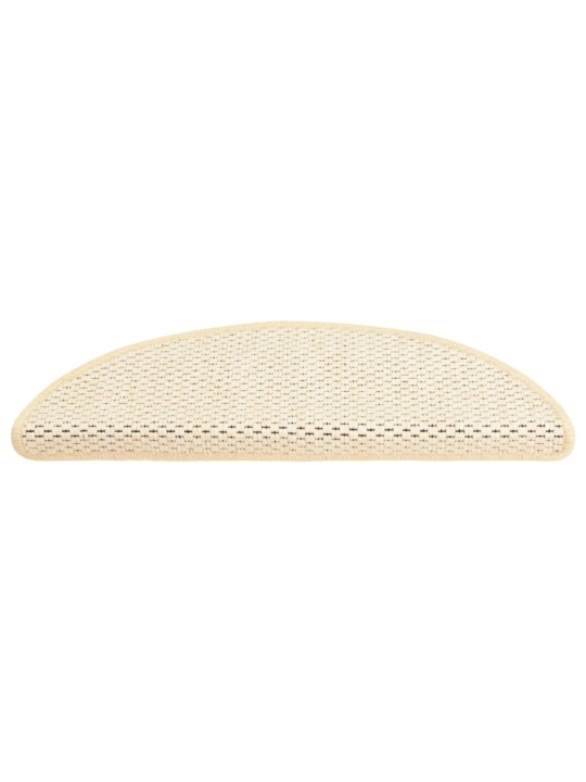 Samolepicí nášlapy na schody sisal 15 ks 56 x 17 x 3 cm berber