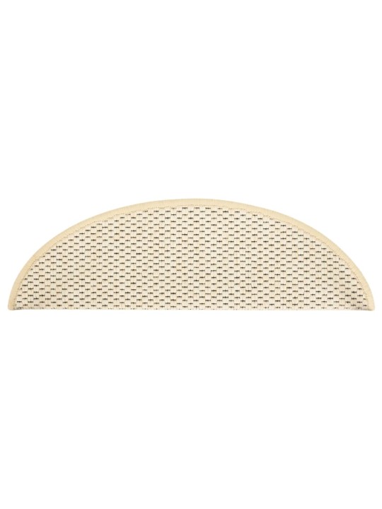 Samolepicí nášlapy na schody sisal 15 ks 56 x 17 x 3 cm berber