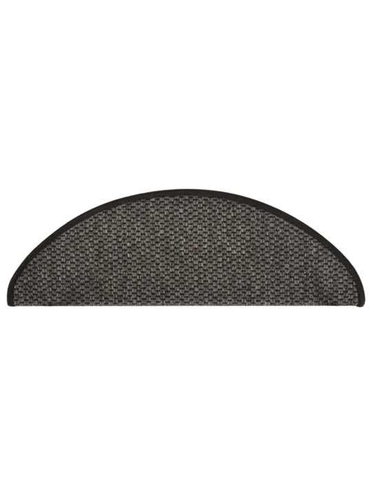Samolepící nášlapy na schody vzhled sisal 15 ks 65x21x4 cm
