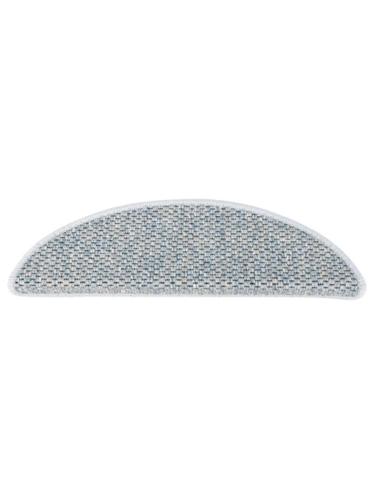 Samolepící nášlapy na schody vzhled sisal 15 ks 65x21x4cm modré