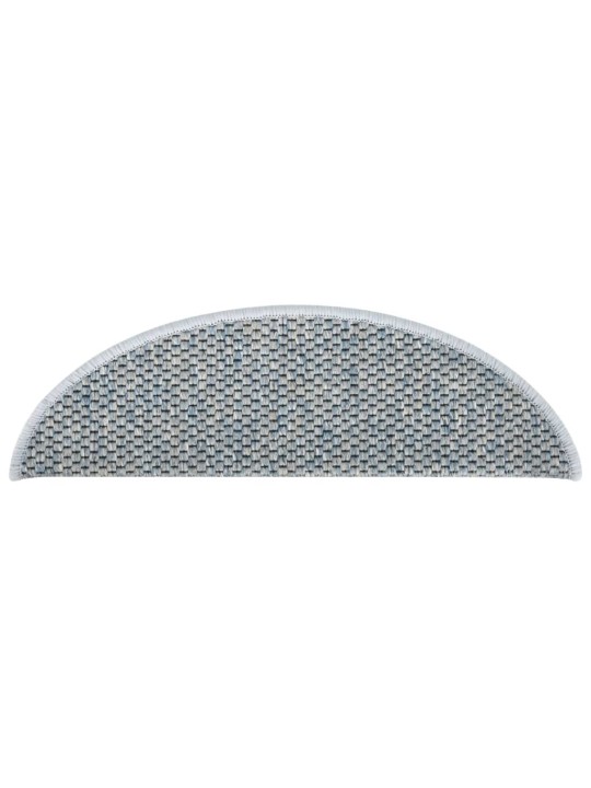 Samolepící nášlapy na schody vzhled sisal 15 ks 65x21x4cm modré