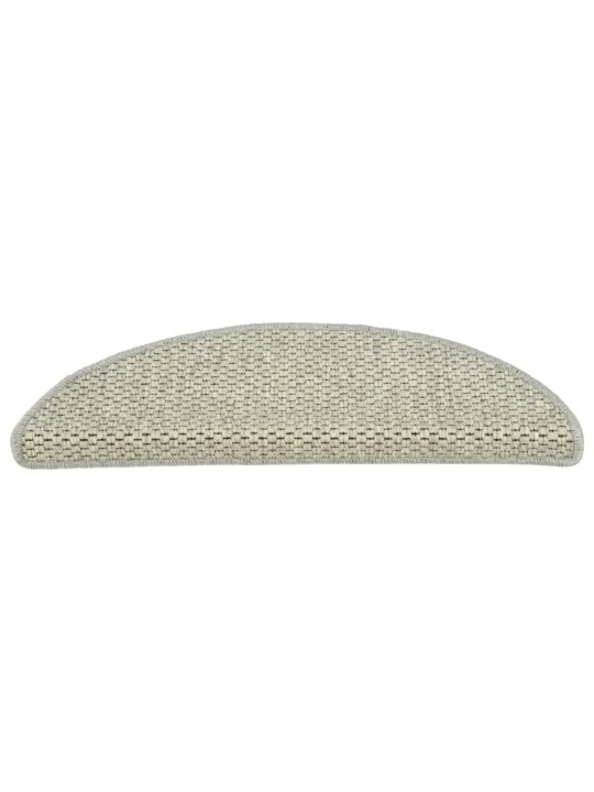 Samolepicí nášlapy na schody sisal 15ks 65x21x4cm světle zelené