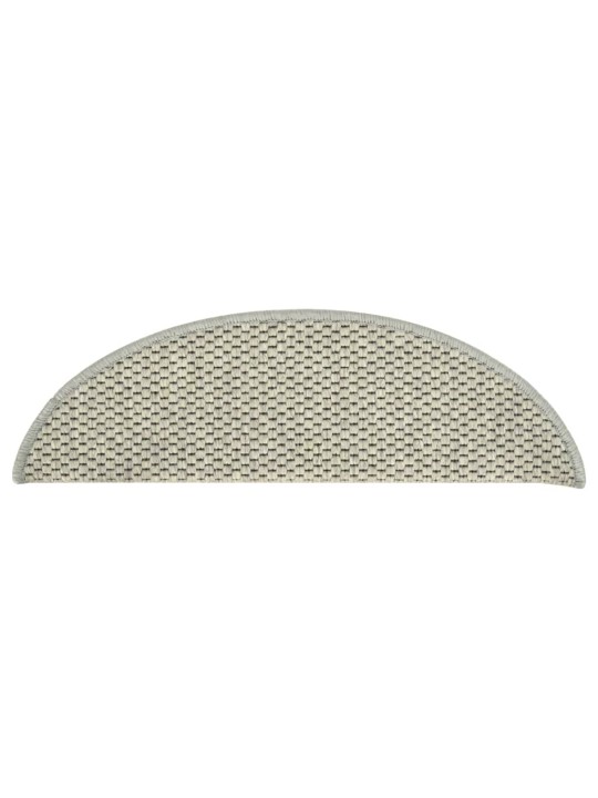 Samolepicí nášlapy na schody sisal 15ks 65x21x4cm světle zelené