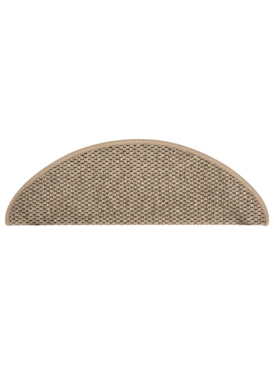 Samolepící nášlapy na schody vzhled sisal 15 ks 65x21x4 cm