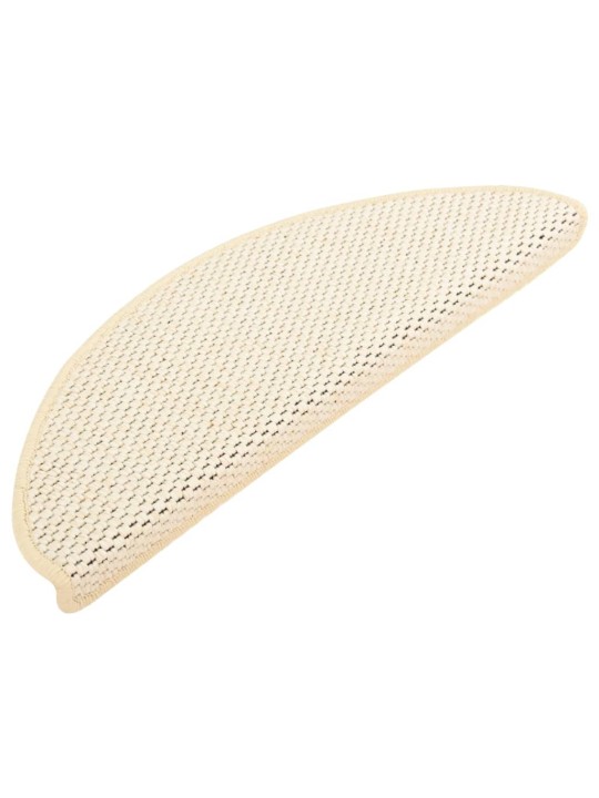 Samolepicí nášlapy na schody sisal 15 ks 65 x 21 x 4 cm berber