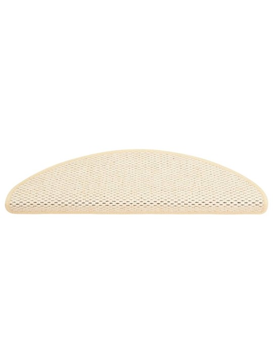 Samolepicí nášlapy na schody sisal 15 ks 65 x 21 x 4 cm berber