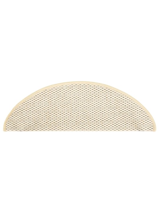 Samolepicí nášlapy na schody sisal 15 ks 65 x 21 x 4 cm berber