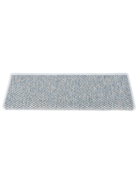 Samolepící nášlapy na schody vzhled sisal 15 ks 65x21x4cm modré