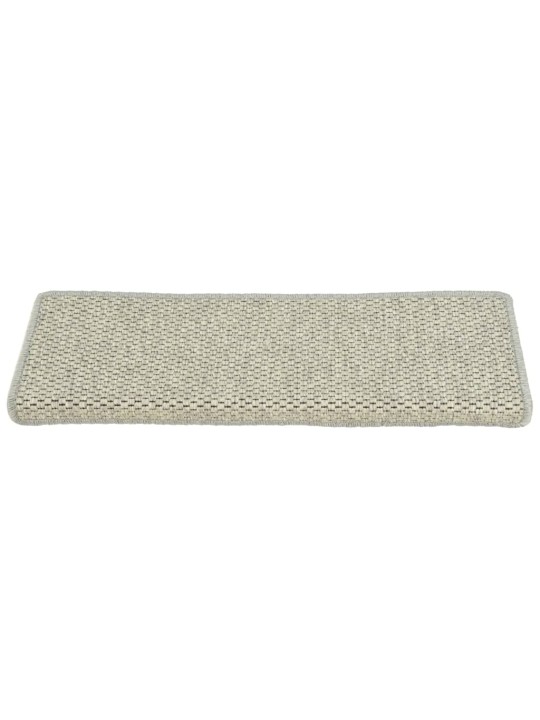 Samolepící nášlapy na schody vzhled sisal 15ks 65x21x4cm zelené