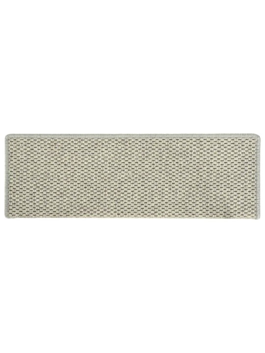 Samolepící nášlapy na schody vzhled sisal 15ks 65x21x4cm zelené