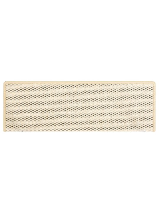 Samolepící nášlapy na schody vzhled sisal 15 ks 65x21x4 cm