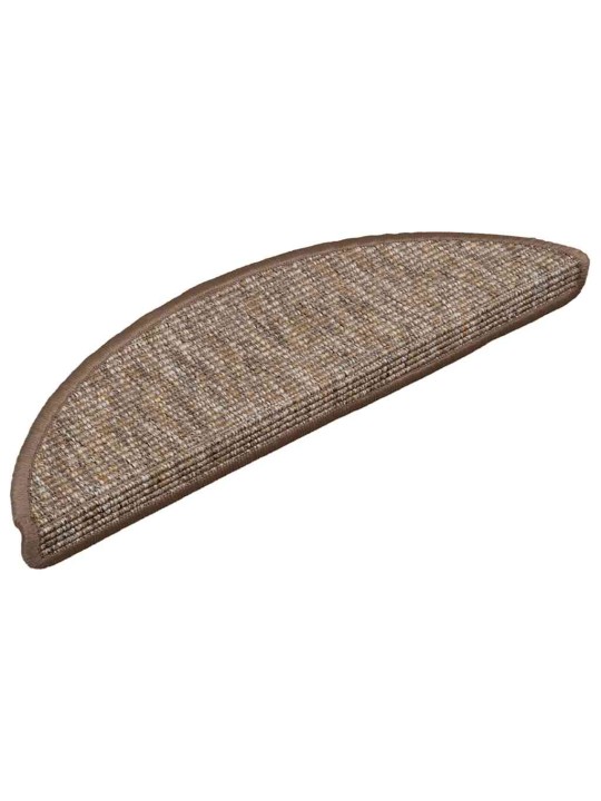 Samolepící nášlapy na schody 15 ks 56x17x3 cm světle hnědé