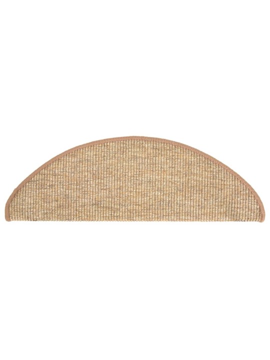 Samolepicí nášlapy na schody 15 ks světle hnědé 65x21x4 cm