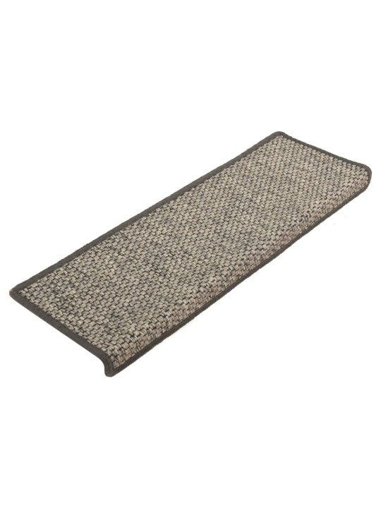 Samolepící nášlapy na schody 15 ks 65x21x4 cm šedé a béžové