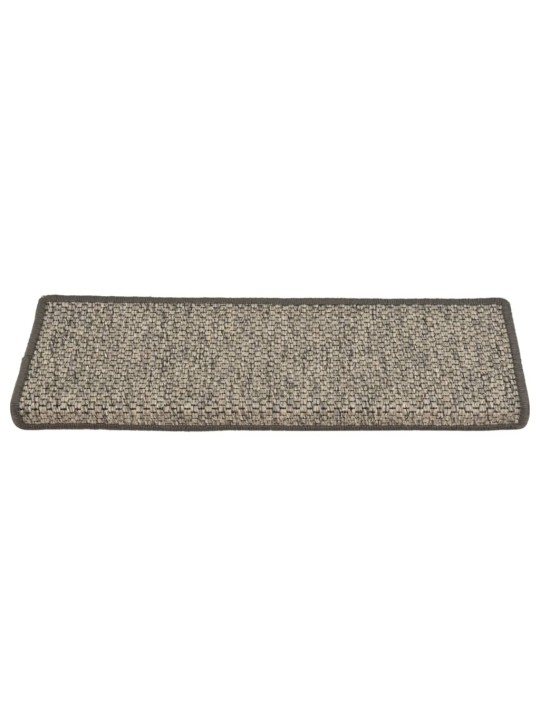 Samolepící nášlapy na schody 15 ks 65x21x4 cm šedé a béžové