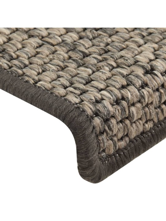 Samolepící nášlapy na schody 15 ks 65x21x4 cm šedé a béžové