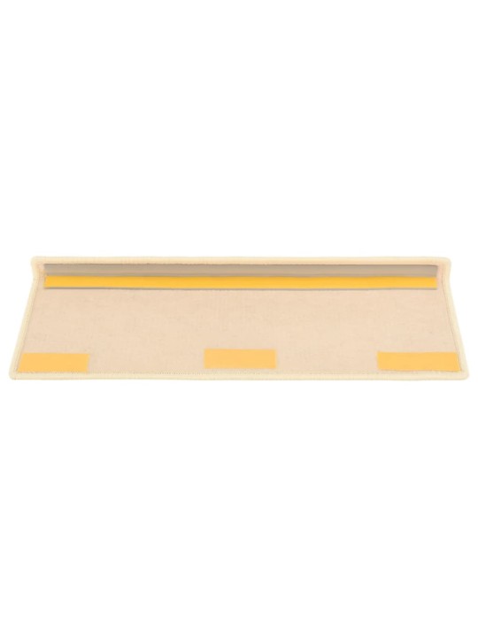Nášlapy na schody dekor sisal 15 ks 65x21x4 cm světle béžové