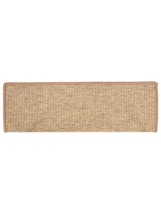 Samolepicí nášlapy na schody 15 ks světle hnědé 65x21x4 cm