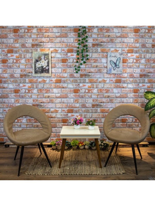3D nástěnné panely design červené cihly 10 ks EPS
