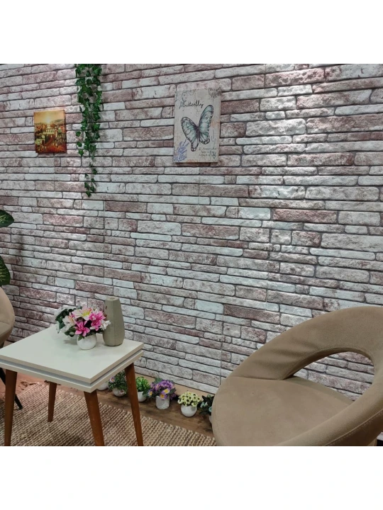 3D nástěnné panely design tmavě šedé cihly 10 ks EPS