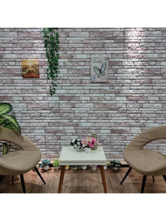 3D nástěnné panely design tmavě šedé cihly 10 ks EPS