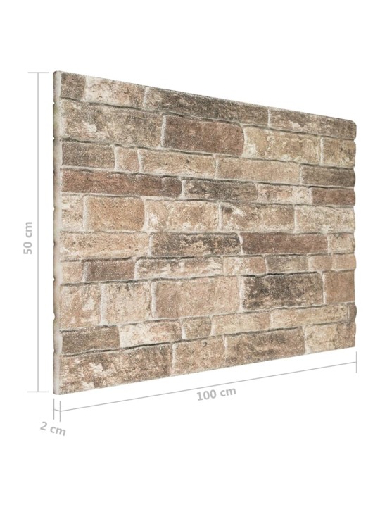 3D nástěnné panely design vícebarevné cihly 10 ks EPS