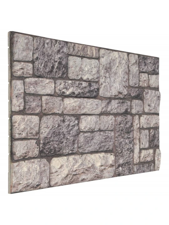 3D nástěnné panely design světle šedé cihly 10 ks EPS