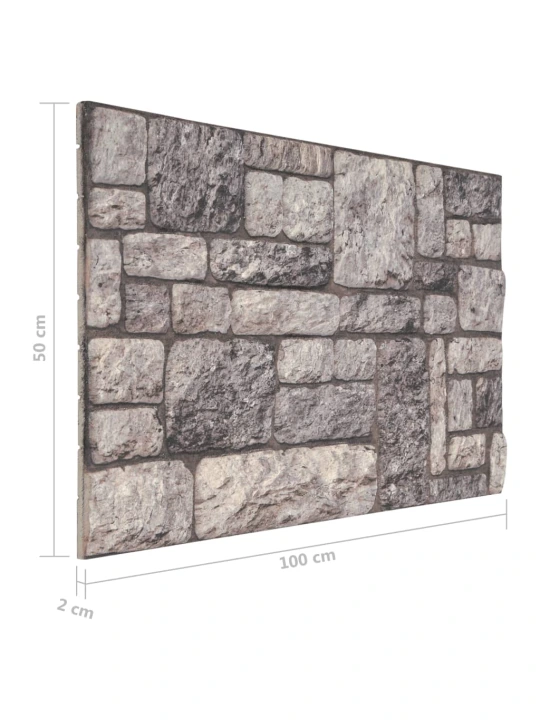 3D nástěnné panely design světle šedé cihly 10 ks EPS