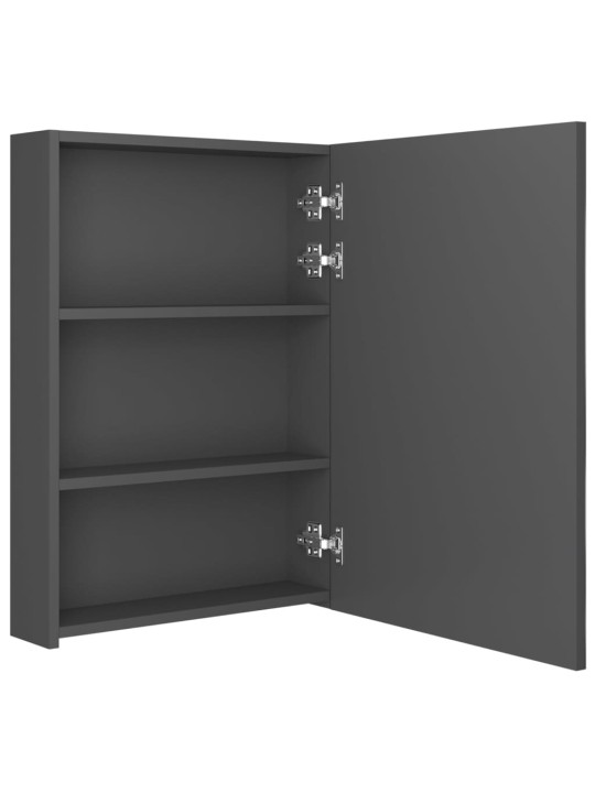 LED koupelnová skříňka se zrcadlem šedá 50 x 13 x 70 cm
