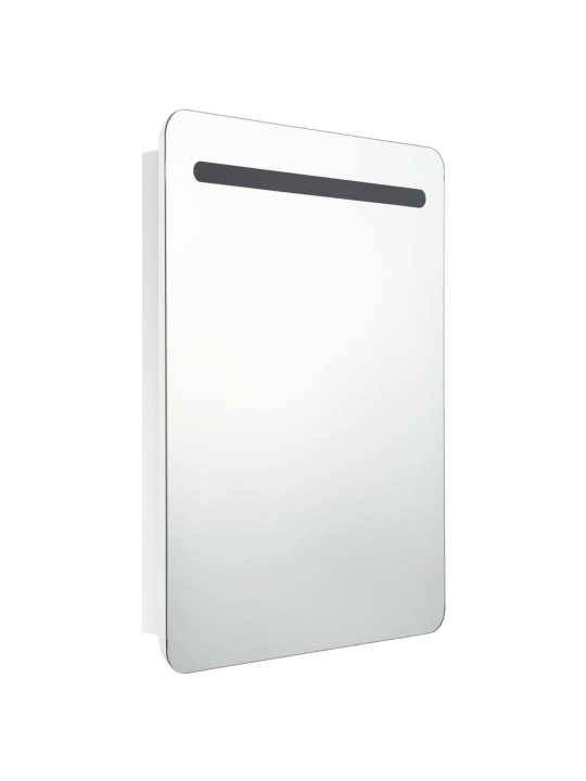 LED koupelnová skříňka se zrcadlem zářivě bílá 60 x 11 x 80 cm