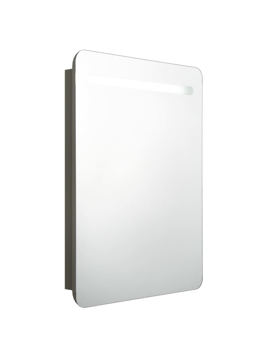 Led koupelnová skříňka se zrcadlem antracitová 60 x 11 x 80 cm