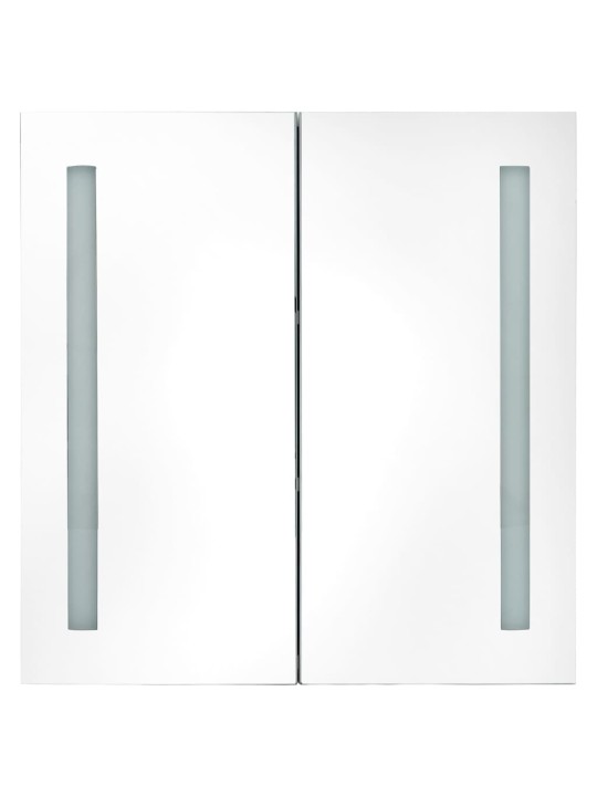 LED koupelnová skříňka se zrcadlem šedá 62 x 14 x 60 cm