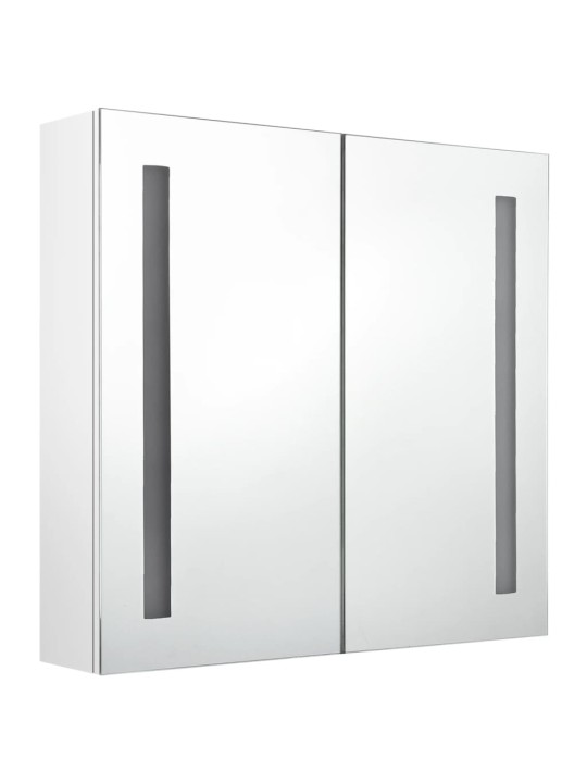 LED koupelnová skříňka se zrcadlem zářivě bílá 62 x 14 x 60 cm