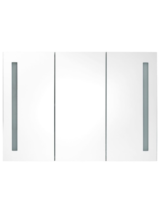 LED koupelnová skříňka se zrcadlem 89 x 14 x 62 cm zářivě bílá