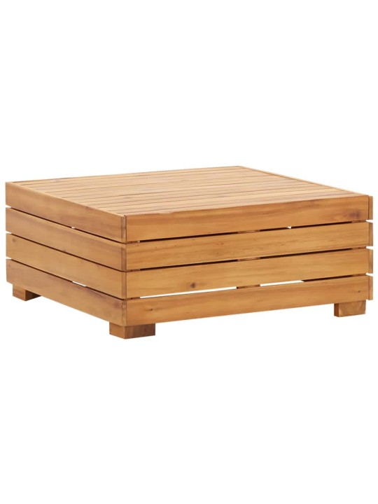 Set zahradního stolu a podnožky s poduškou masivní akácie