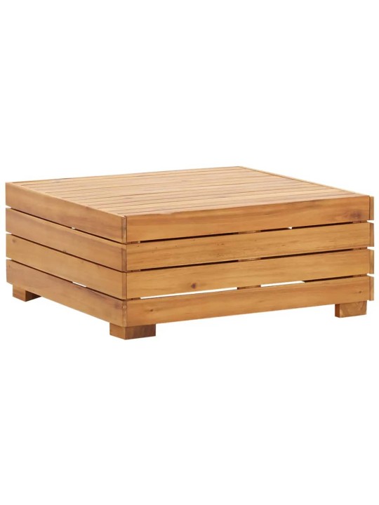 Set zahradního stolu a podnožky s poduškou masivní akácie