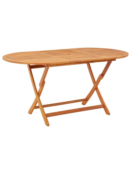 Skládací zahradní stůl 160x85x75 cm masivní eukalyptové dřevo