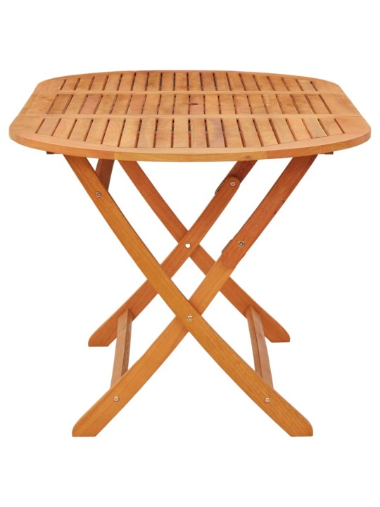 Skládací zahradní stůl 160x85x75 cm masivní eukalyptové dřevo