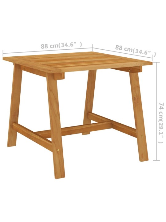 3dílný zahradní jídelní set černý