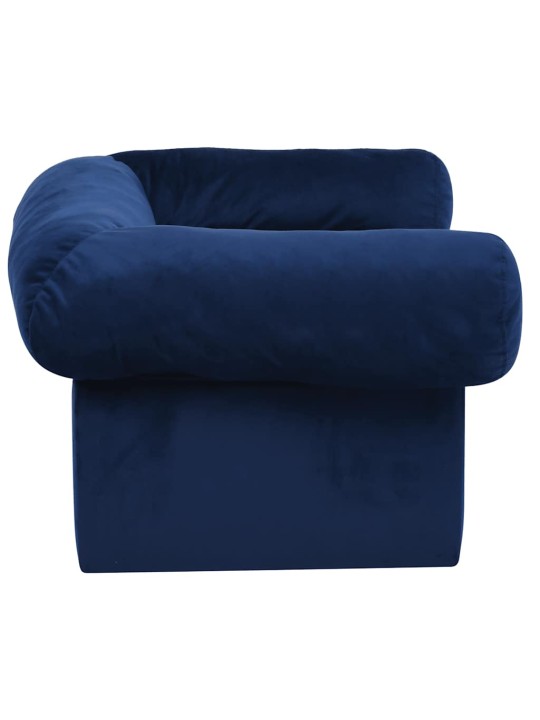 Pohovka pro psy se zásuvkou modrá 75 x 50 x 38 cm plyš