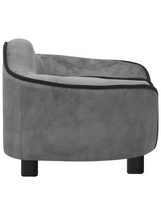 Pohovka pro psy šedá 67 x 47 x 36 cm plyš