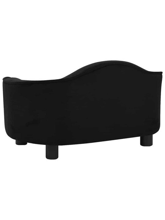 Pohovka pro psy černá 67 x 47 x 36 cm plyš