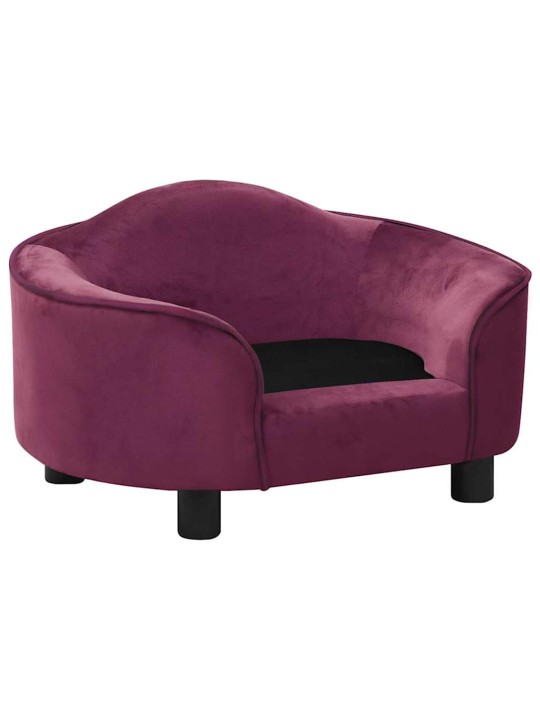 Pohovka pro psy vínová 67 x 47 x 36 cm plyš