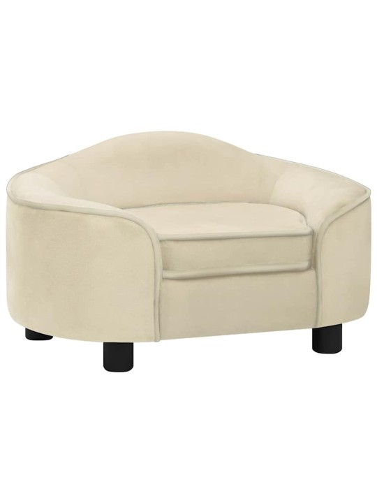 Pohovka pro psy krémová 67 x 47 x 36 cm plyš