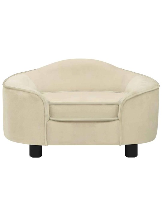 Pohovka pro psy krémová 67 x 47 x 36 cm plyš