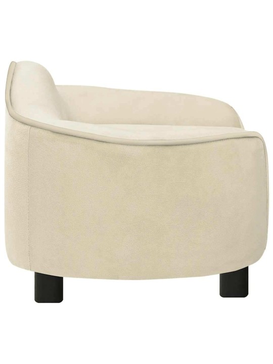 Pohovka pro psy krémová 67 x 47 x 36 cm plyš